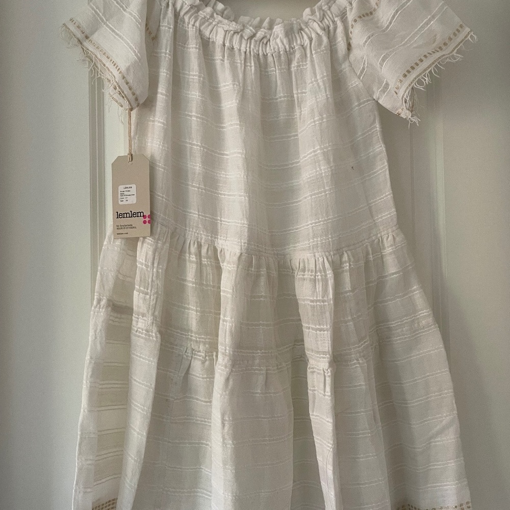 NWT! Lemlem,  white dress, XS